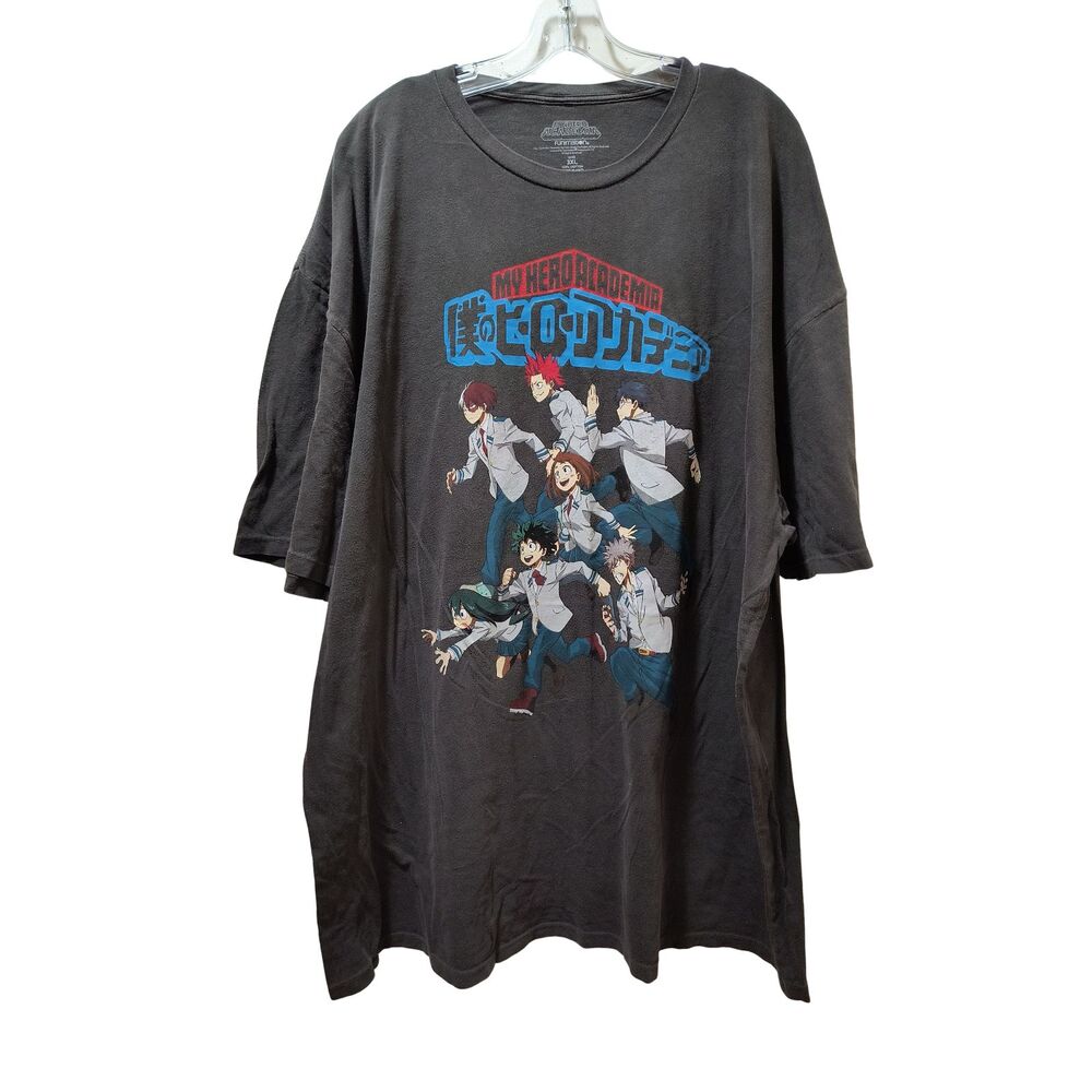 Funimation My Hero Academia T-Shirt Men 3XL Charcoal Gray Vintage-Wash Class 1-A